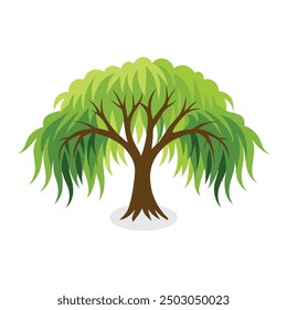 
Weide, flache Vektorgrafik auf weißem Hintergrund.