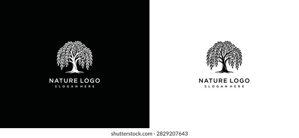 Willow Tree Logo Design Template
