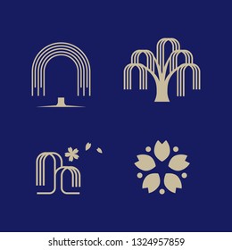 Willow (tree) Logo Set