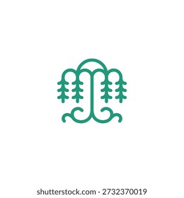 Willow Tree Ornament Logo Design 