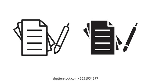 Ícone de testamentos e relações de confiança. Versões plana e traçado. Elementos gráficos.