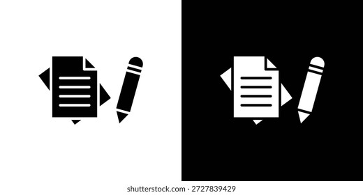 Wills und Trusts Icon Flache Vektorgrafik. Einfache schwarze Symbole