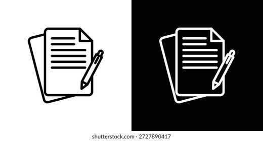 Symbol "Wills and Trusts". Isoliertes Objekt auf schwarz-weißem Hintergrund.
