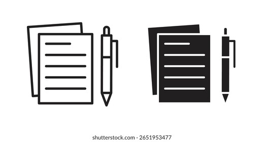 Ícone de testamentos e relações de confiança. conjunto de símbolos vetoriais modernos