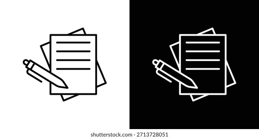 Wills und Trusts Symbol, Umriss Vektor Zeichen, Logo-Design herunterladen