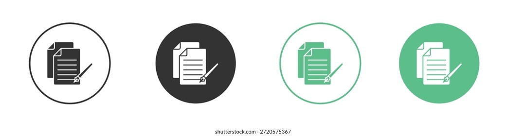 Wills and trusts icon pictograms. Vector eps 10