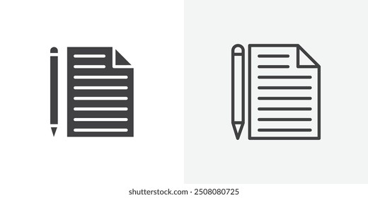 Wills and trusts icon in solid and outlined style