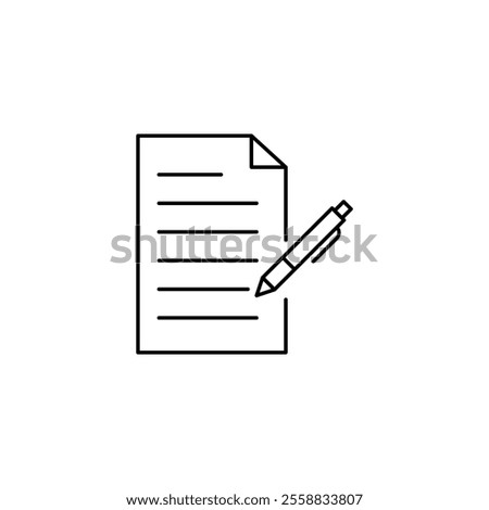 wills and trusts icon. vector flat black linear illustration for web and app..eps