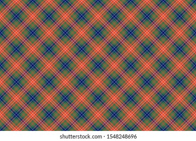 Wilson Tartan. Seamless rectangle pattern for fabric, kilts, skirts, plaids. Diagonal cell