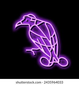 wilsons bird of paradise bird exotic neon light sign vector. wilsons bird of paradise bird exotic sign. isolated symbol illustration