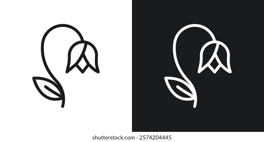 Wilted flower icons set vectors on white background.