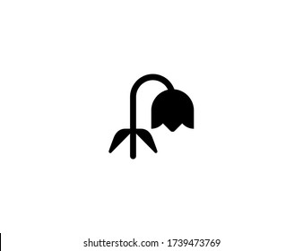 Wilted Flower vector flat icon. Isolated Dead Flower emoji illustration 