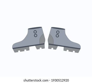  Wimen's shoes. Pair of shoes.Vector graphics.White isolated background.Sticker, icon, design for online store, shoe store, packaging.