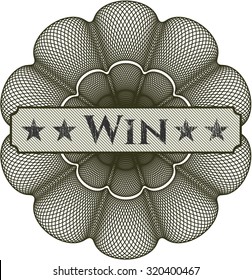 Win abstract rosette