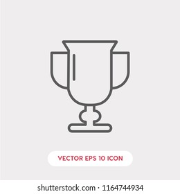 Win award vector icon, cup symbol