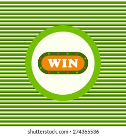 Win color flat icon vector graphic illustration