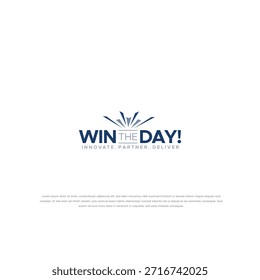 Vectores de ideas para logotipos de Win The Day - Vectores de Alta Calidad Gratis para Descarga