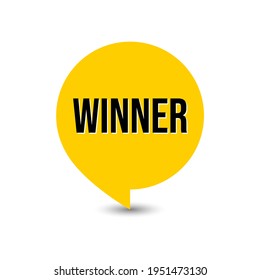 Win Games Sports Speech Icon Design Vector