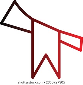 Icono de línea de gradiente de premio de regalo de ganancia