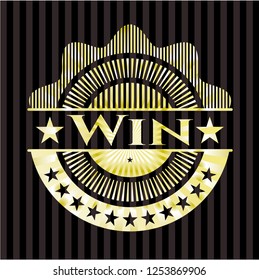 Win gold emblem