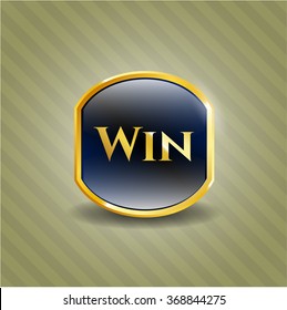 Win gold emblem