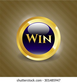 Win gold shiny badge