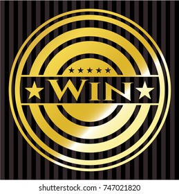 Win gold shiny badge