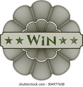 Win gold shiny emblem