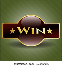Gewinnen Sie goldglänzendes Emblem