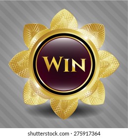 Win gold shiny flower