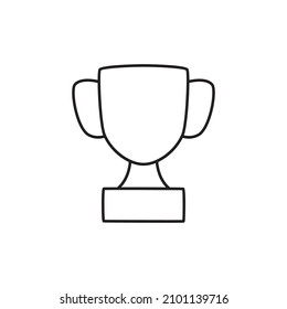 Win Icon  in black line style icon, style isolated on white background