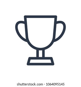 Win icon. Isolated trophy and win icon line style. Premium quality vector symbol drawing concept for your logo web mobile app UI design.