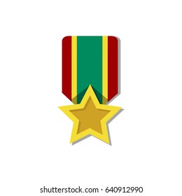 win medal flat icon