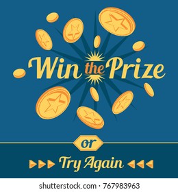 Win the prize decorative poster