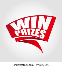 Win Prizes Labels Banners