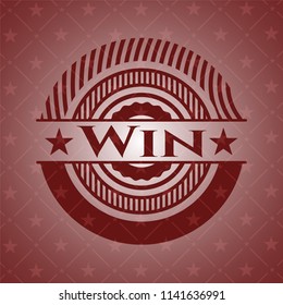  Win red emblem. Retro