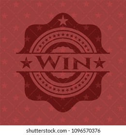  Win retro style red emblem