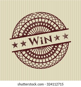 Win rubber grunge texture stamp