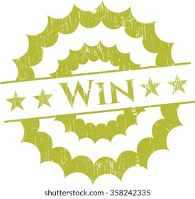 Win rubber seal with grunge texture