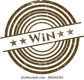 Win rubber stamp