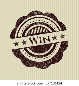 Win rubber stamp