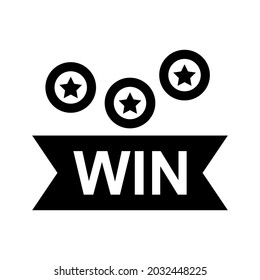 Icono de estrella ganadora,premio (ilustración vectorial)