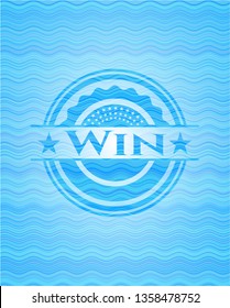 Win water wave badge.