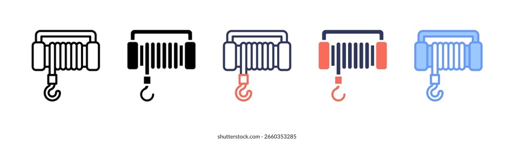 Elemento De Ícone De Guincho Para Design E Vetor