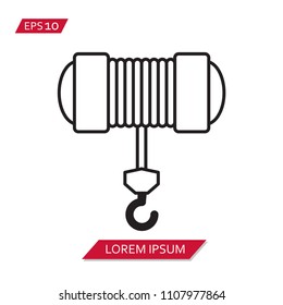 winch vector icon symbol