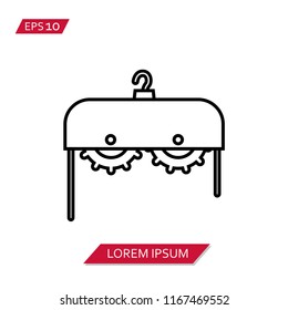 winch vector icon symbol