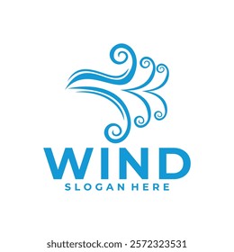 wind abstract vector logo icon. wind vector