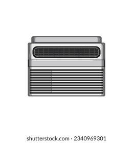 wind air conditioner cartoon. flow heat, control remote, condition split wind air conditioner sign. isolated symbol vector illustration