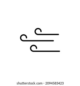 Wind, Air Line Icon, Vektorgrafik, Illustration, Logo-Vorlage. Geeignet für viele Zwecke.