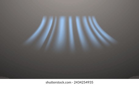 Wind air movement effect isolated on transparent background. Realistic vector symbol wind flows. Cold wind blowing on transparent background